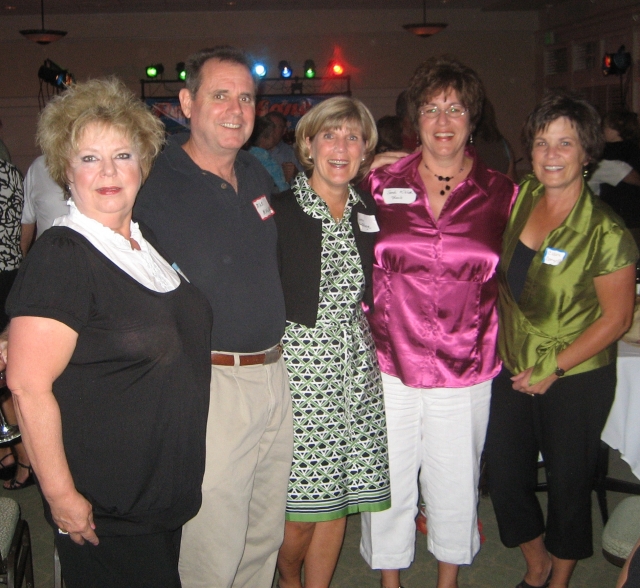 Edison graduates Sharon Gradwohl, Mike Minkler, Ginny Korphage, Sandi Kibler, Claire Coryell